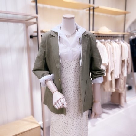 아웃포켓 싱글 린넨 자켓