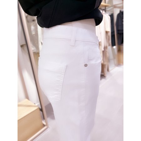 허리밴딩 세미부츠컷 팬츠	