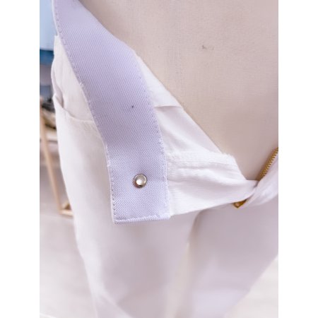 허리밴딩 세미부츠컷 팬츠	