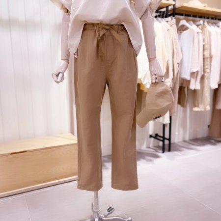 투턱 린넨 팬츠