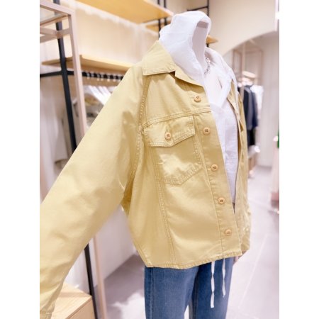 워싱컬러 루즈핏 셔츠형 점퍼