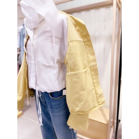 워싱컬러 루즈핏 셔츠형 점퍼