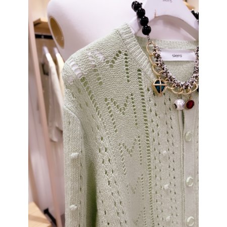 스카시 라운드넥 가디건