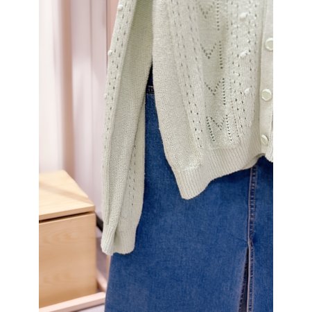 스카시 라운드넥 가디건