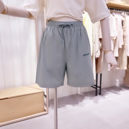 허리스트링 뒤 아웃포켓 숏팬츠