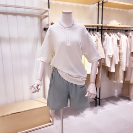 허리스트링 뒤 아웃포켓 숏팬츠