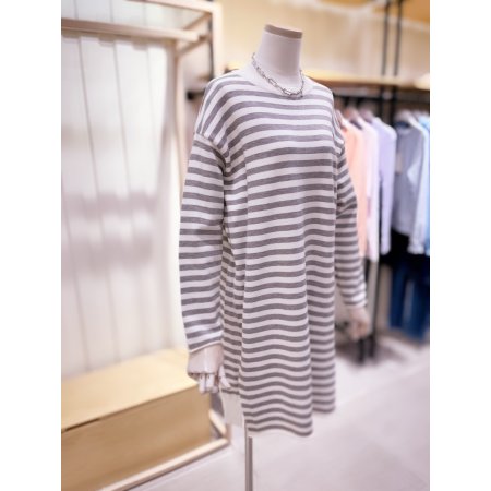 스트라이프 와끼트임 원피스