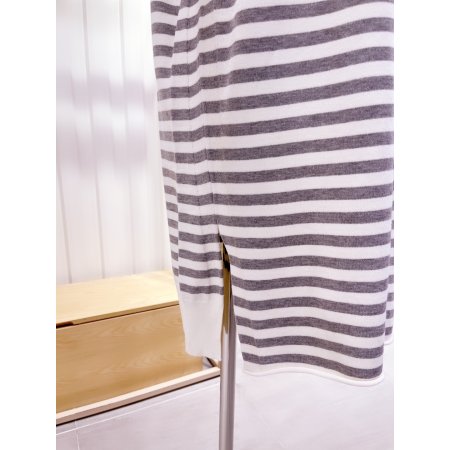 스트라이프 와끼트임 원피스