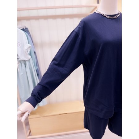 라운드넥 루즈핏 티셔츠