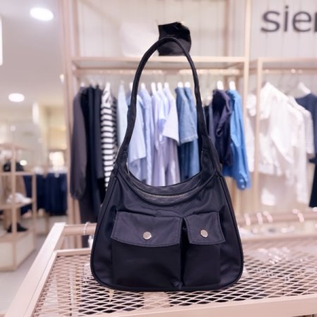 포켓 포인트 나일론 호보백