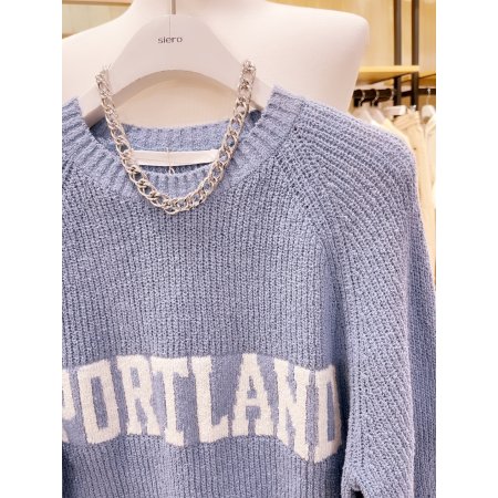 PORTLAND 자카드 니트