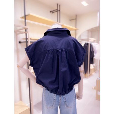 어깨셔링 민소매 셔츠