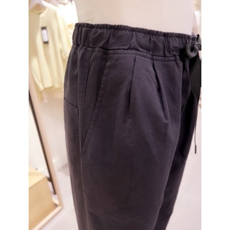 투턱 린넨 스트링 팬츠