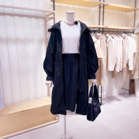 스트링 메쉬안감 오버핏 점퍼