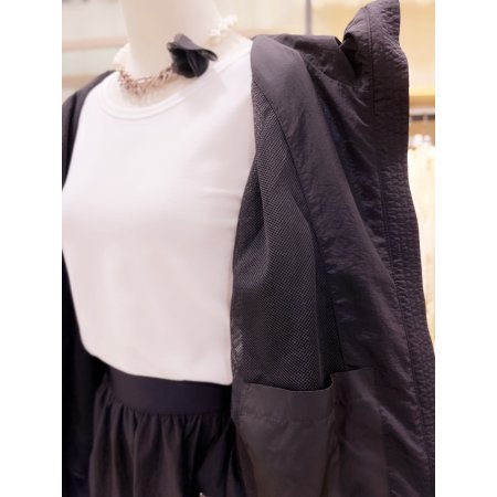 스트링 메쉬안감 오버핏 점퍼