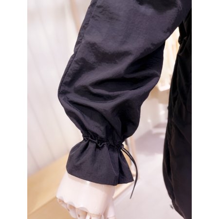 스트링 메쉬안감 오버핏 점퍼