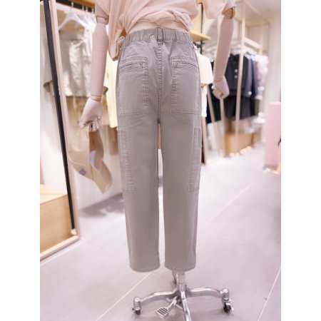 사이드 포켓 디테일 다잉 배기핏 팬츠