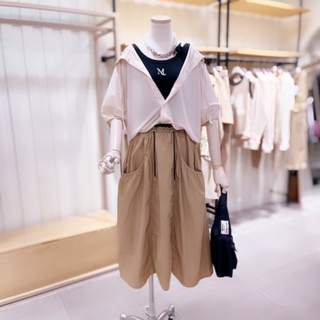 린넨 져지믹스 후드 점퍼