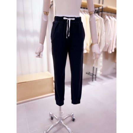 우븐 해리 테이프 스트링 조거팬츠