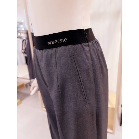 엠버자수 밴딩 루즈핏 슬랙스 팬츠