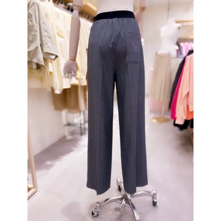 엠버자수 밴딩 루즈핏 슬랙스 팬츠