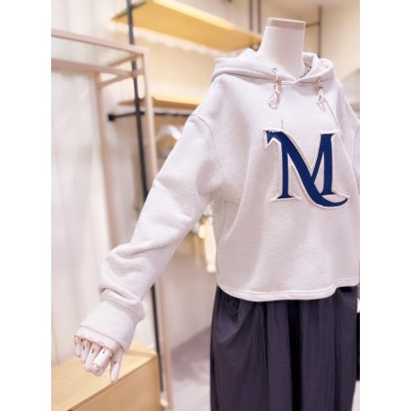 데끼 포인트 M아플리케 후드 티셔츠