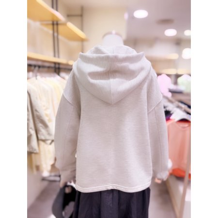 데끼 포인트 M아플리케 후드 티셔츠