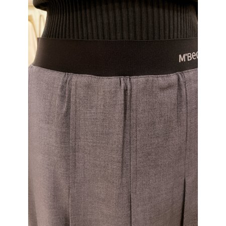 엠버자수 플리츠 스커트