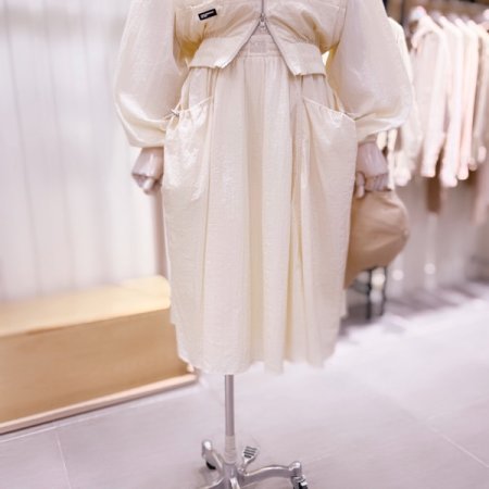 허리밴딩 사이드포켓 스커트