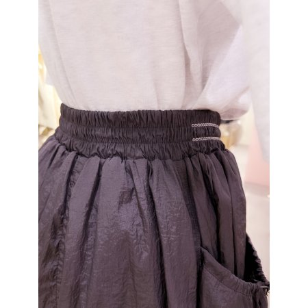 허리밴딩 사이드포켓 스커트