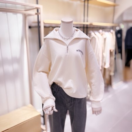 절개 집업 나그런 맨투맨 티셔츠