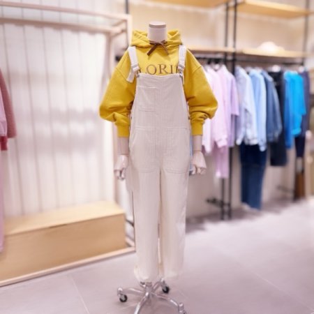 포켓포인트 코듀로이 오버롤팬츠