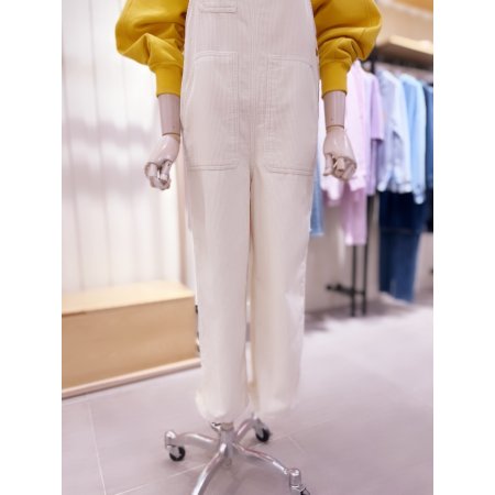 8골 코듀로이 오버롤팬츠