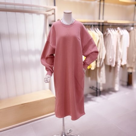 소매 다트 롱 쭈리 기모 원피스