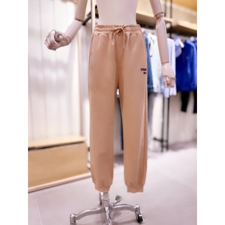 후로피 레터링 밑단립 져지조거팬츠