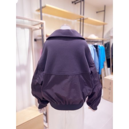 속기모 반집업 카라 맨투맨 티셔츠