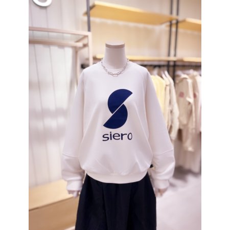 볼륨소매 심볼 맨투맨 티셔츠