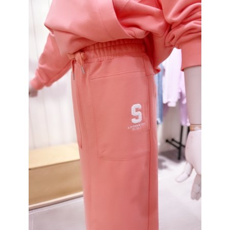 S부클자수 포인트 미디 스커트