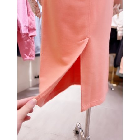 S부클자수 포인트 미디 스커트