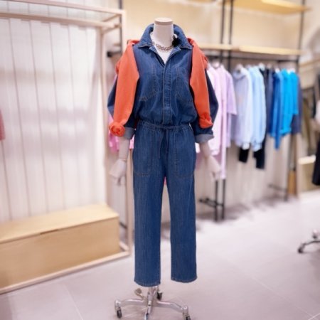 허리밴딩 점프수트