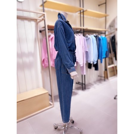 허리밴딩 점프수트