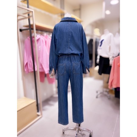 허리밴딩 점프수트