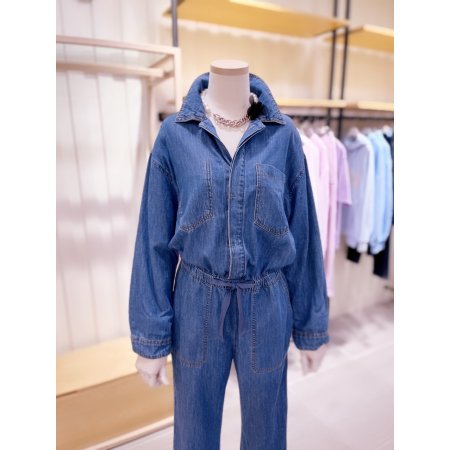 허리밴딩 점프수트