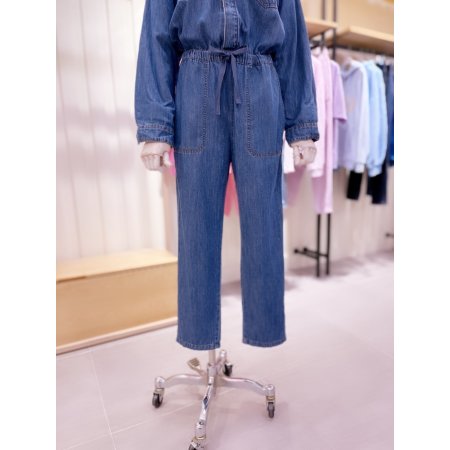 허리밴딩 점프수트