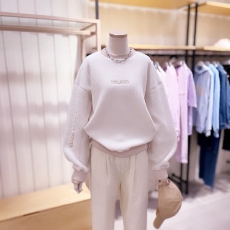 레터링 자수 폴라폴리스 맨투맨