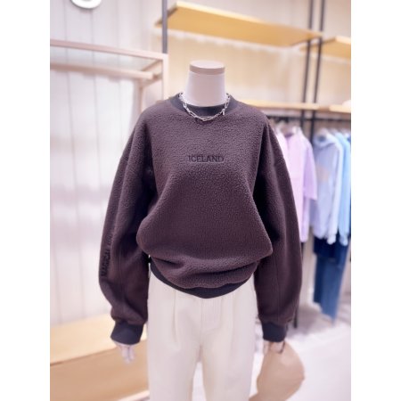 레터링 자수 폴라폴리스 맨투맨