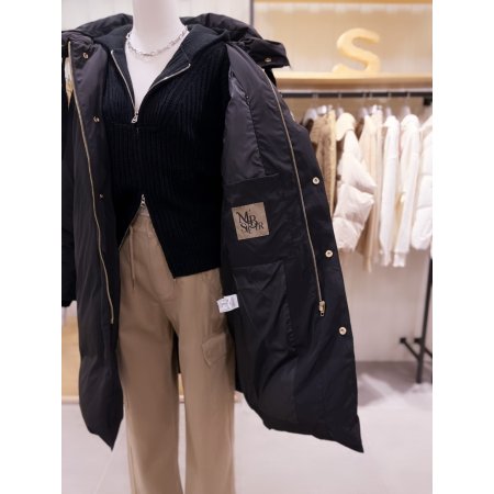 엠버자수 오버 롱 구스다운 점퍼