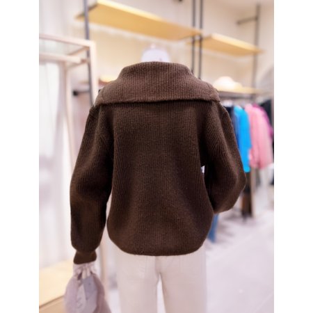 세일러카라 니트집업 점퍼