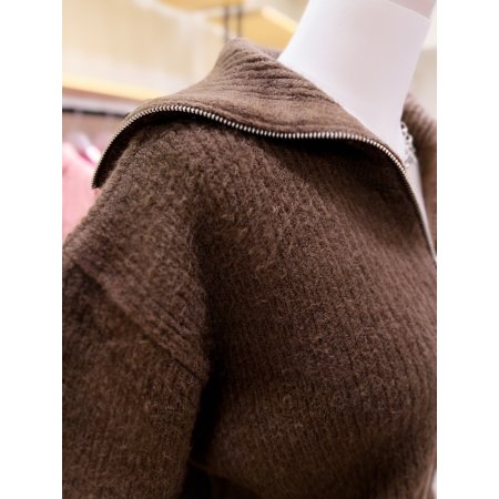 세일러카라 니트집업 점퍼