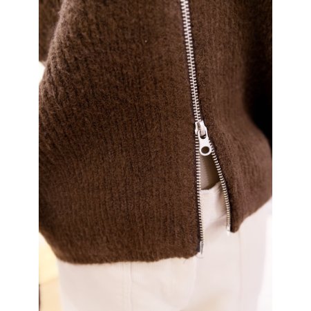 세일러카라 니트집업 점퍼